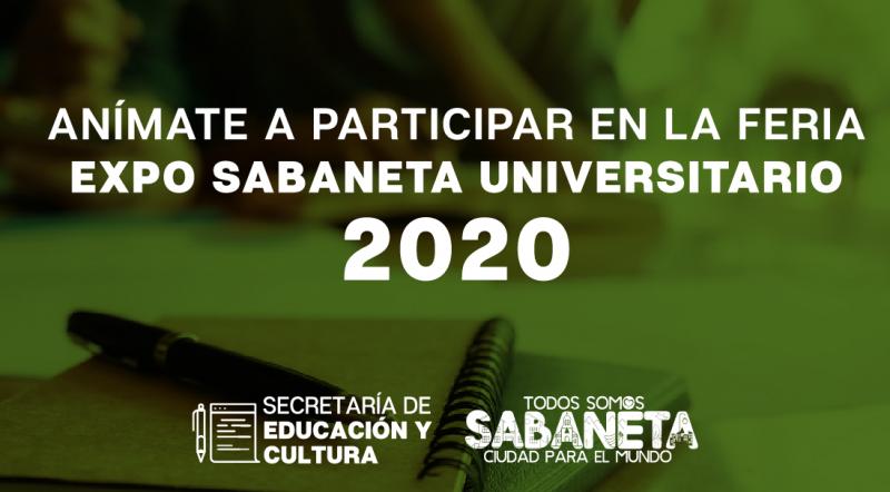 Anmate a vivir la Feria Expo Sabaneta Universitario 2020